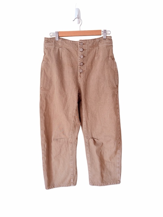 Free People Denim - Free People We The Free Oska Relaxed Fit Jeans size 28 Tan Button Front